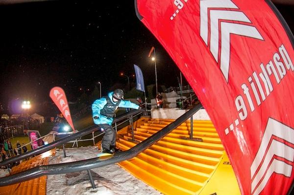 Rider Francis McGuire takes on a rail in last year's Parklife Invitational, Queenstown.